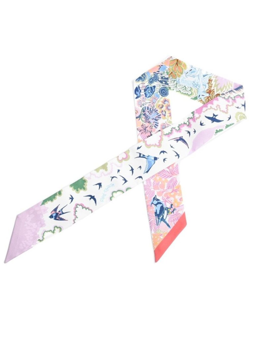 Hermes Scarf Twilly Scarves White